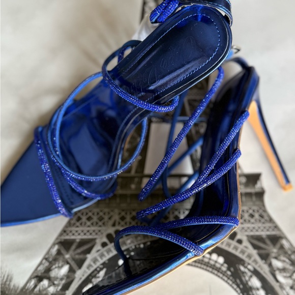 Cape Robbin Shoes - Sexy Blue Strappy Heels